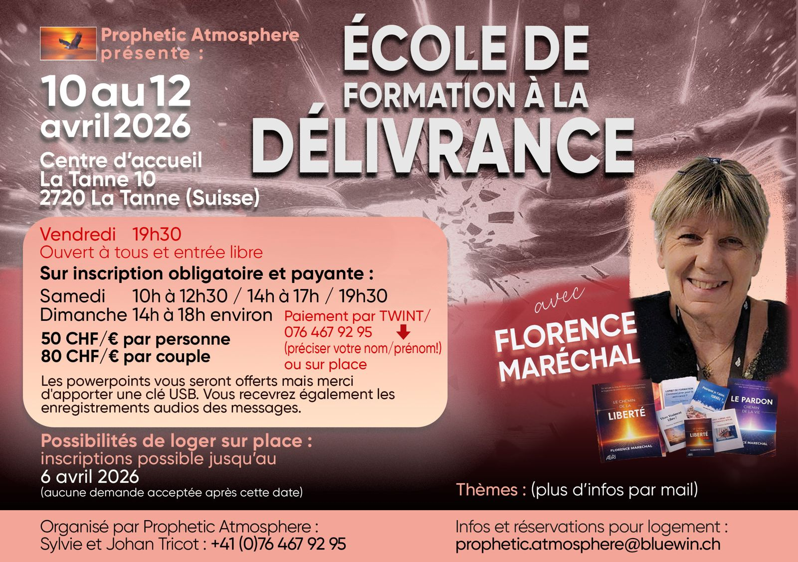 Ecole de formation à la délivrance SUISSE- du 10 au 12 avril 2026